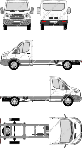 Ford Transit Fahrgestell für Aufbauten, 2014–2019 (Ford_429)