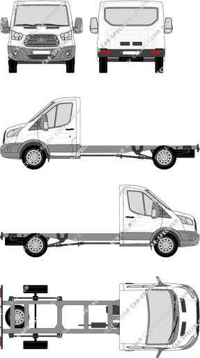 Ford Transit Chassis for superstructures, 2014–2019 (Ford_429)