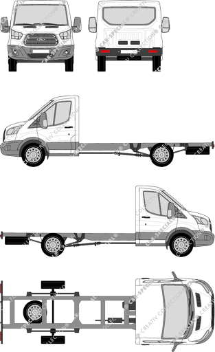 Ford Transit Fahrgestell für Aufbauten, 2014–2019 (Ford_430)