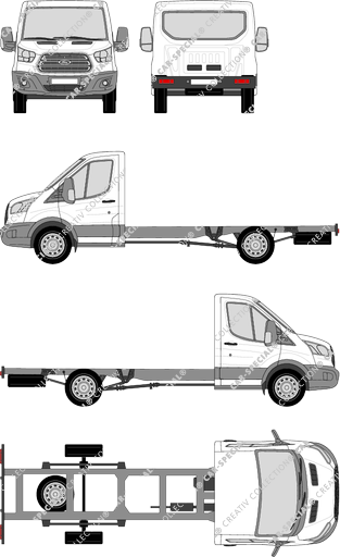 Ford Transit Chasis para superestructuras, 2014–2019 (Ford_430)