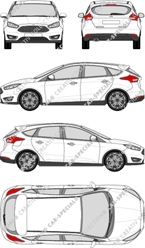 Ford Focus Hatchback, 2014–2018 (Ford_432)