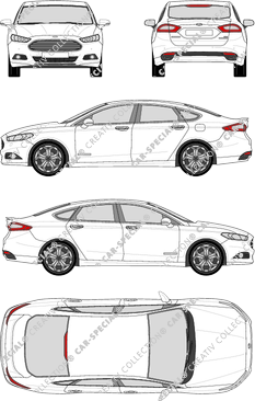 Ford Mondeo Limousine, 2015–2019 (Ford_436)