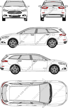Ford Mondeo Turnier Station wagon, 2015–2019 (Ford_437)
