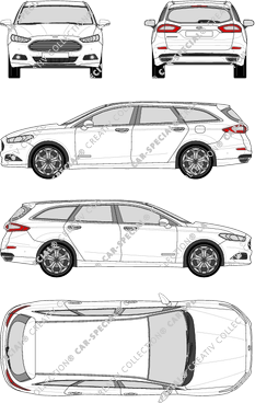 Ford Mondeo Turnier break, 2015–2019 (Ford_437)