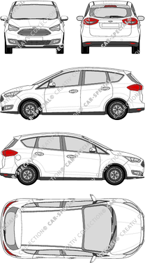 Ford C-Max, station wagon, 5 Doors (2015)