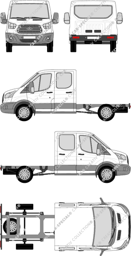 Ford Transit Chassis for superstructures, 2014–2019 (Ford_441)