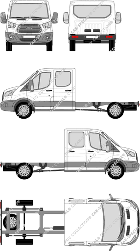 Ford Transit, Chassis for superstructures, L3, double cab (2014)