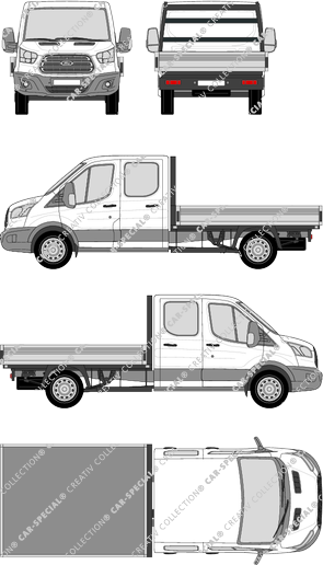 Ford Transit, Pritsche, L3, Doppelkabine (2014)