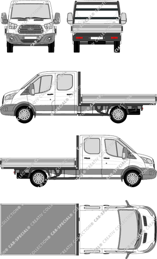 Ford Transit, Pritsche, L4, Doppelkabine (2014)