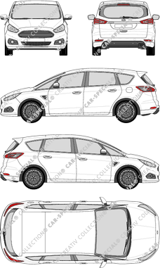 Ford S-Max, Station wagon, 5 Doors (2015)