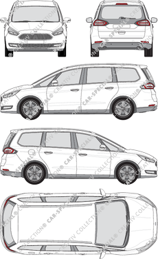 Ford Galaxy Station wagon, 2015–2023 (Ford_456)