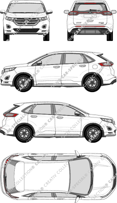 Ford Edge combi, 2015–2019 (Ford_458)