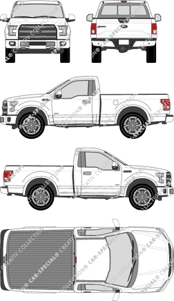 Ford F-150 6.5' Box, Regular Cab, 6.5' Box, Pick-up, Regular Cab (2015)