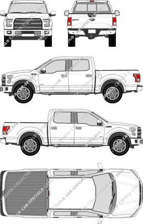 Ford F-150 Pick-up, actuel (depuis 2015) (Ford_464)