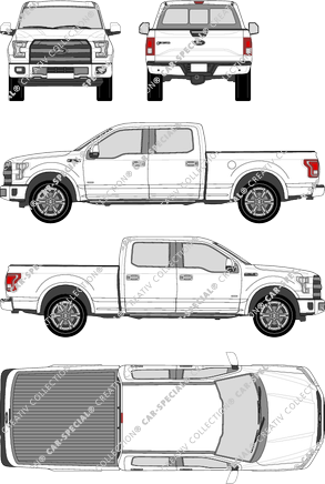 Ford F-150 6.5' Box, 6.5' Box, Pick-up, double cab (2015)