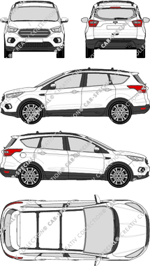 Ford Kuga Station wagon, 2017–2020 (Ford_471)