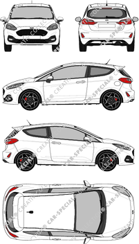 Ford Fiesta ST, Hatchback, 3 Doors (2017)