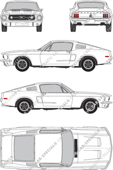 Ford Mustang Coupé, 1967–1968 (Ford_482)