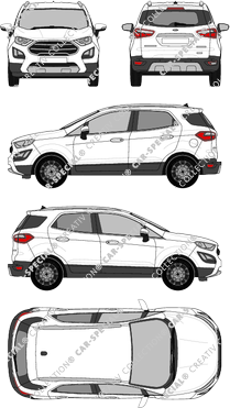 Ford Ecosport Titanium, Titanium, Station wagon, 5 Doors (2018)