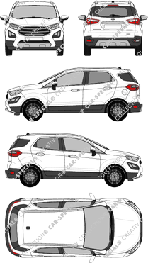 Ford Ecosport Titanium, Titanium, station wagon, 5 Doors (2018)