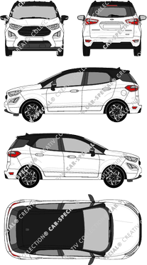 Ford Ecosport ST-Line, ST-Line, Station wagon, 5 Doors (2018)