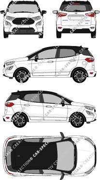 Ford Ecosport ST-Line, ST-Line, station wagon, 5 Doors (2018)