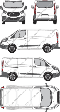 Ford Transit Custom fourgon, 2018–2023 (Ford_493)