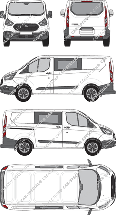 Ford Transit Custom furgone, 2018–2023 (Ford_495)