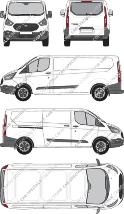 Ford Transit Custom furgone, 2018–2023 (Ford_505)