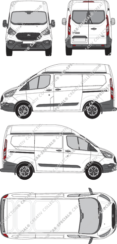 Ford Transit Custom Kastenwagen, 2018–2023 (Ford_512)