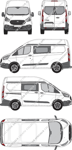 Ford Transit Custom furgone, 2018–2023 (Ford_513)