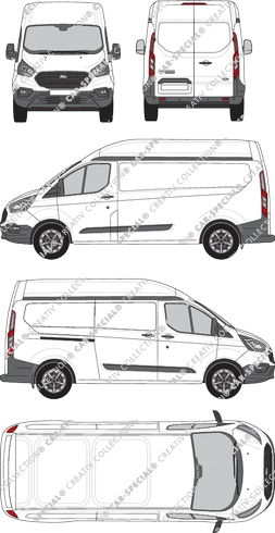 Ford Transit Custom furgone, 2018–2023 (Ford_515)