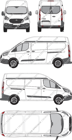 Ford Transit Custom Kastenwagen, 2018–2023 (Ford_518)