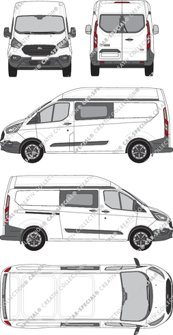 Ford Transit Custom Kastenwagen, 2018–2023 (Ford_519)