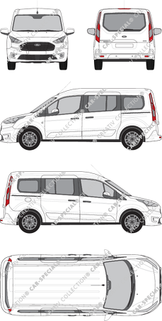 Ford Grand Tourneo Connect, van/transporter, Rear Flap, 2 Sliding Doors (2018)