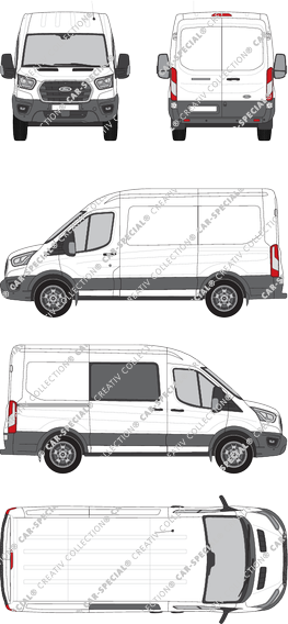 Ford Transit van/transporter, current (since 2019) (Ford_596)