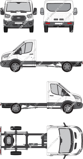 Ford Transit Chassis for superstructures, current (since 2019) (Ford_663)