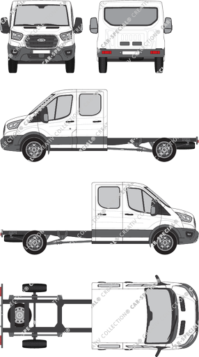 Ford Transit, Fahrgestell für Aufbauten, L3, Doppelkabine (2019)