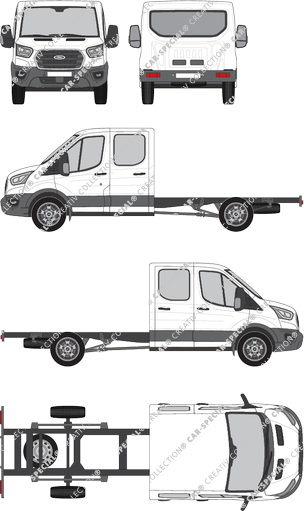 Ford Transit, Fahrgestell für Aufbauten, L4, Doppelkabine (2019)