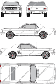 Ford Mustang, Coupé, 2 Doors (1966)