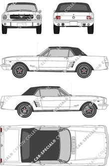 Ford Mustang Descapotable, 1966–1967 (Ford_684)