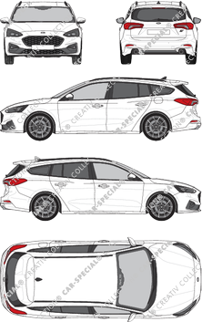 Ford Focus Turnier combi, 2019–2022 (Ford_701)