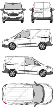 Ford Transit Courier, 2018–2023 (Ford_703)
