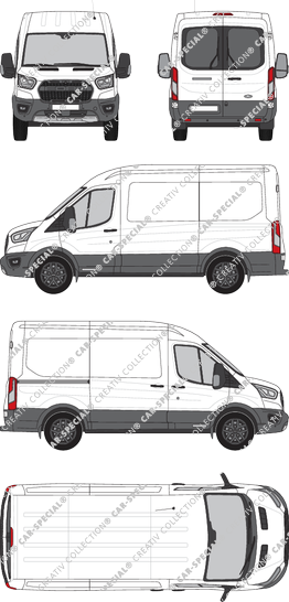Ford Transit van/transporter, current (since 2020) (Ford_716)