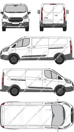 Ford Transit Custom van/transporter, 2020–2023 (Ford_775)