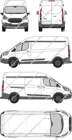 Ford Transit Custom van/transporter, 2020–2023 (Ford_792)