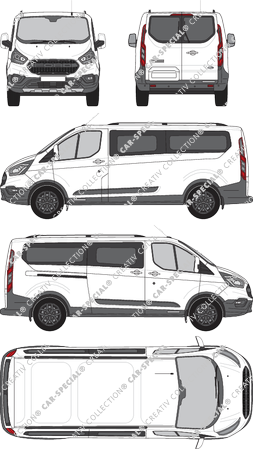 Ford Transit Custom minibus, 2020–2023 (Ford_802)