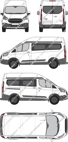 Ford Transit Custom minibus, 2020–2023 (Ford_806)