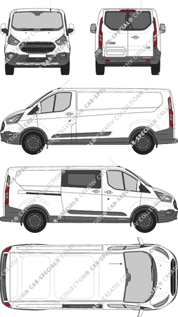 Ford Transit Custom van/transporter, 2020–2023 (Ford_812)
