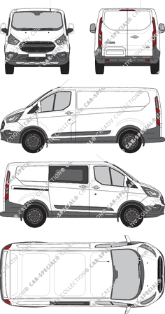 Ford Transit Custom Kastenwagen, 2020–2023 (Ford_815)